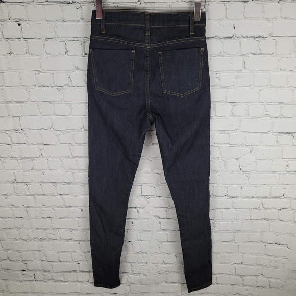 ASOS | dark wash skinny super hi-rise high waist stretch jeans - Picture 2 of 7